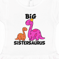 Inktastični veliki sestre sa slatkim braćom dinosaurusi poklon toddler djevojka haljina