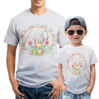 Uskršnji poklon grafički odrasli dječaci Djevojke posada obrezana majica, šareni uskršnji jaja zeko