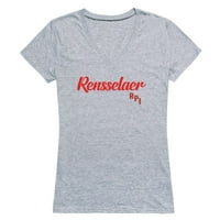 Inženjer za politehnički institut Rensselaer Womens Script Tee majica siva velika
