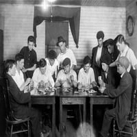 Igra kartice, 1916. Na grupa mladih portugalskih