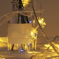 Dengmore božićna gudačka svjetla 20ljene pahuljicama Svjetiljke sa baterijom Božićnu zatvorenu svjetlost
