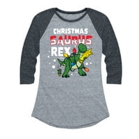 Priča o igračkama - Božić Saurus Re - Ženska grafička majica Raglan