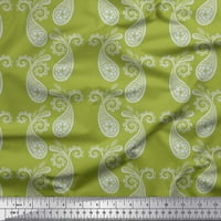 Soimoi ljubičasta Crepe svilena tkanina cvjetna i paisley print šiva šibice širine tkanine