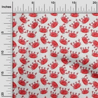 Onuone poliester spande crvena tkanina dječja dječja rakova šivanje tkanina od dvorišta tiskana DIY