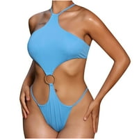 Njoeus plus Size kupaći kostim za žene Plaže Ženske trake Solid Boja Bikini kupaće kostim od plaža Set Tankini kupaći kostimi za žene na klirensu