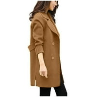 HGW kaputi za žene plus veličine Žene Jesenja zimska jakna Ležerni odjel Cardigan Slim kaput