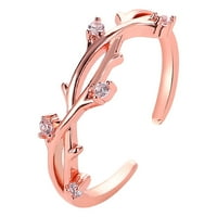 HHEI_K mali svježi prsten umjetni stil dijamantski ogranak za otvaranje pojedinačnog prstena kreativnog