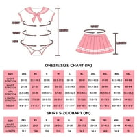 LittleForbig pamučne romper onesie pidžama badysuit - Cosplay magična suknja set ružičasta 2xl