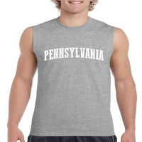 Arti - Muška grafička majica bez rukava, do muškaraca veličine 3xl - Philadelphia Pennsylvania