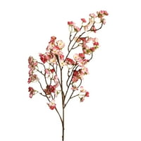 Umjetna cherry breskva cvjeta lažnog svilenog cvijeća kućna zabava cvjetni dekor