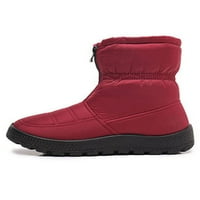 Harsuny čizme za snijeg za žene Hladno vrijeme Ležerne prilike za zimske čizme Zipper Mid Calf Boot