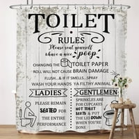 Toalet pravila za zavjese za tuš