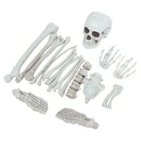 Postavite ljudske kosturne kosti Graveyard ljudske lubanje sablasna scena za pružanje stranke