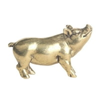 Hesoicy delikatna figurica bakrene svinje - obožavani i živopisni minijaturni svinjski ukras za stol