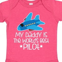 Inktastic daddy je svjetovi najbolji pilot avionske djetete poklon dječje djeteta ili dječje djece