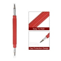 Uxcell dvostruka glava volfram Carbide Tip spicribera sa legurama egraviranjem olovke engravera rezib alati crvene boje