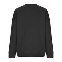 TOQOT HALLOWEEN DUESSHITTS za žene - Ležerne prilike pulover Crewneck Plus size Ispis Labave košulje