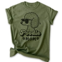 Majica pudle mama, unise ženska košulja, standardni vlasnik pudlica, najbolji pas mama poklon, heather vojna zelena, x-velika