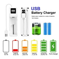 Punjač za baterije, punjač baterije USB sučelje Zaštita od preplata Jednostruka indikatorska lagana