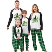 Božićna porodica Pajamas Podudarni setovi Xmas Tree Usklađivanje PJS za odrasle Djeca za odmor Xmas Porodični set za spavanje