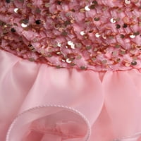 Glonme Toddler Tulle Slatka sandress Sweet Rođendan Summer Haljina Sequins Pageant Princess haljine