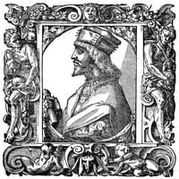 Cesare Borgia. Nitalinski plemić i kardinal. Woodcut, 16. vek. Poster Print by