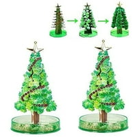 Čarobno rastuće božićno drvce, DIY Magic Raste kristalno Xmas, smiješne obrazovne igračke za božićne ukrase, mini božićni ukrasi, xmas poklon za djecu odraslih