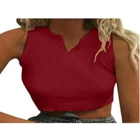Ženski ljetni prsluk Plus veličine usjeva kratkih rukava majice Slim Fit TEE bluza
