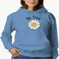 Budite slobodni heak daisy hoodie žene -Image by shutterstock, ženska 3x-velika