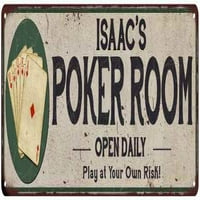 Isaac's poker soba metalni znak igre Decor 108240048224