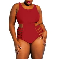 Ženska kupaćim kostim i kupaćim kostim u obliku struja iz šuplje ploča sa čvrstim bojama za kupaći kostim