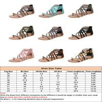 Lacyhop sandale za žene Ležerne ljetne gladijatore Cross Sthrappy Flat Sandal Thong Flip Flop cipele