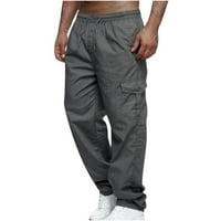 Elaililye Fashion Cargo Hlače za muškarce Puno boje casual višestruki džepovi Tether Centralne hlače