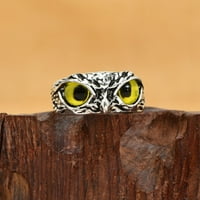 Unizno retro prstena otvaranja OWL podesivi višebojni prstenovi
