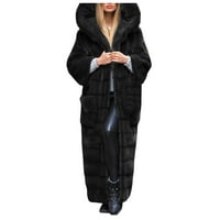 Ženska odjeća za slatke kapute Women plus veličina - Fur 'Gilet s dugih rukava, kaput toplijeg krznenog