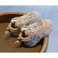 Daeful Unise tople cipele čipke Up up up tekuće cipele Neklizajuće tenisice zimske lagane prozračne viseće gornje trake Beige, toplo obloženi 3Y