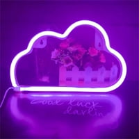LED Cloud Neon Light Sign Noćna svjetiljka Zidna umjetnost Dekorativna soba Party Decor