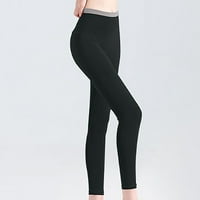 Ženske hlače Skinny Solid Boja boja blokiranje visokih struka dizanje hipona za dizanje fitnesa utegnute