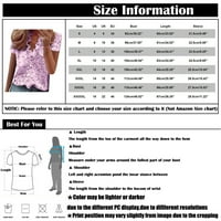 Ženske bluze Henley grafički otisci Bluza Ležerne prilike za ženske kratke rukave vruće prodaje Ljetni