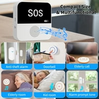 Carevas multifunkcionalni WiFi Pager Smart Wireless SOS upozorenje Fall Alert Nizse Alert Alert Alert