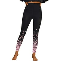 Joga hlače za žene visoke struke Sportske tajice Dugi sportski pantalone za print Hopls Yoga hlače Stretch treneri