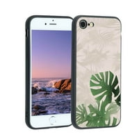 Kompatibilan sa iPhone telefonom, tropskim listovima - Kućište za muškarce, fleksibilno silikonsko udarnu futrolu za iPhone 8