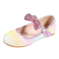 KPOPLK Girls Sandale Little Kids Glitter haljina cipele Niske potpetice Sequins Princess Sandales Flower