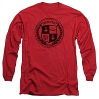 Trevco CBS2510-Al- Hell Fest & Decorm School dugih rukava pamučna 18- majica, crvena - mala