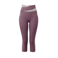 Kapri gamaše za žene visokog struka elastične joge Workout hlače obrezane uske rastezljive aktivne atletičke
