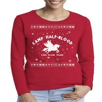 Awkward Styles Xmas Camp Ugly Božićni džemper s dugim rukavom majica za žene
