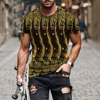 Muška ležerna košulja TOP STREET 3D digitalni tiskani okrugli vrat Modna košulja kratkih rukava labave
