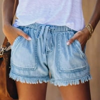 MAFYTYTPR Ljetne kratke hlače za žene Trendy Woman Ljeto Čvrsta džepa Jeans Cowboy hlače Ženska karatna