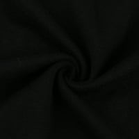 Žene Ležerne prilike T majice - Izvorni kratki rukav Vrhovi za slobodno vrijeme udobne prevelike vrhove slova Ispis Crew Crt Crt 14