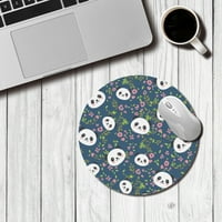 Biventing Store Panda jastuk za miša, okrugla igra za miša vodootporna kružna mala jastuk za miša Neklizajuće gume Mousepads za uredski kućni laptop Travel, 7.8 ×